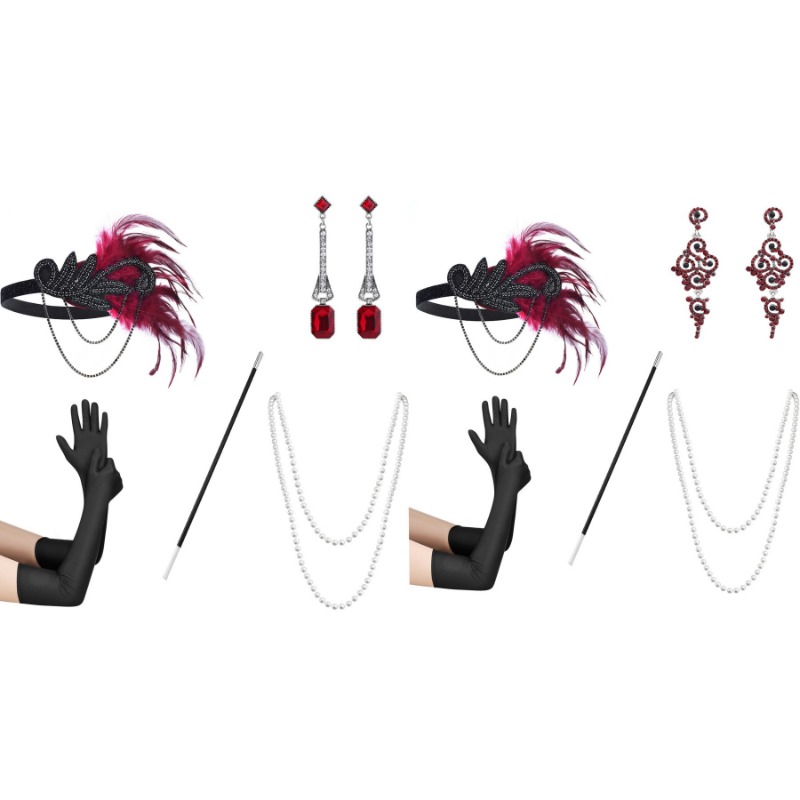 Women'S Accessories In The 1920S - 5pcs 1920s Dressed Up Ball Wearing