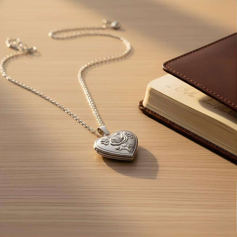 Women'S Accessories Gift Ideas - Gothic Vintage Heart Necklace Women Carved