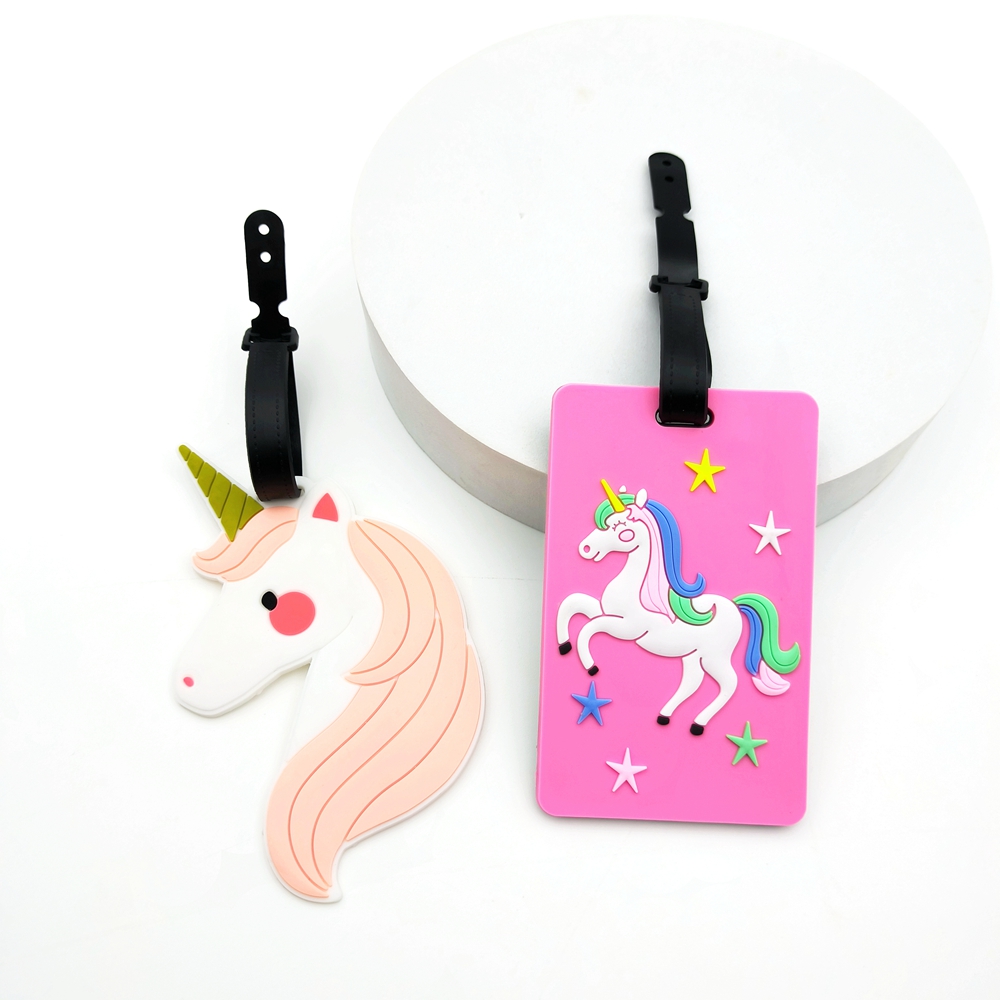 1pc/2pcs unicorn luggage tags  - Women Accessories Business Name ulasan dan harga
