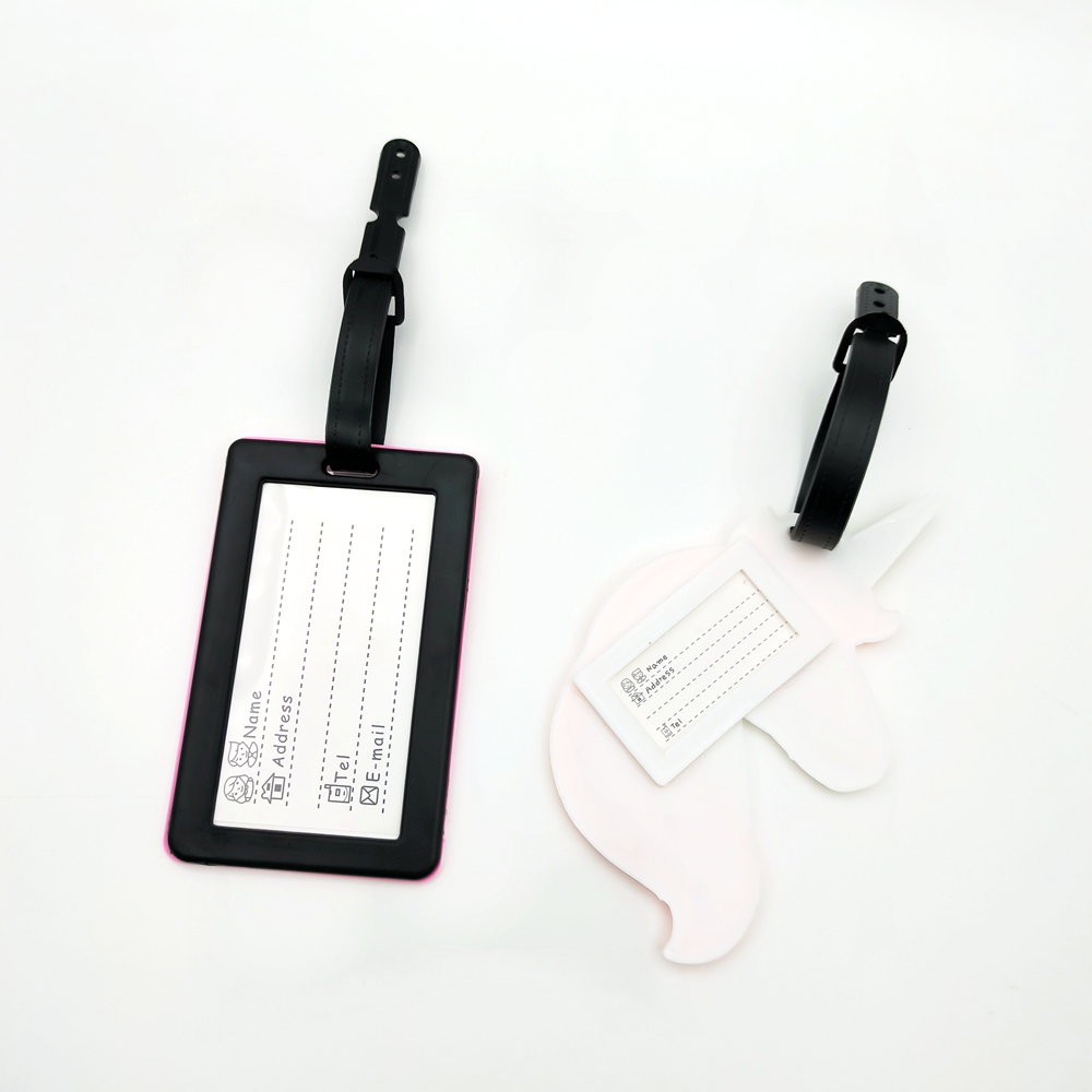 1pc/2pcs unicorn luggage tags  - Women Accessories Business Name ulasan dan harga