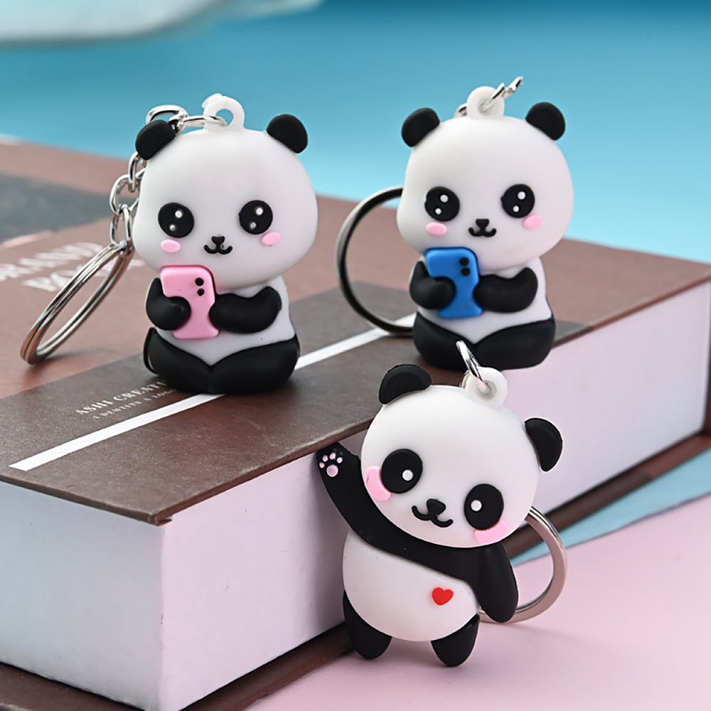 Cute Cartoon Couple Panda Keyc - Women'S Accessories Gift Ideas ulasan dan harga