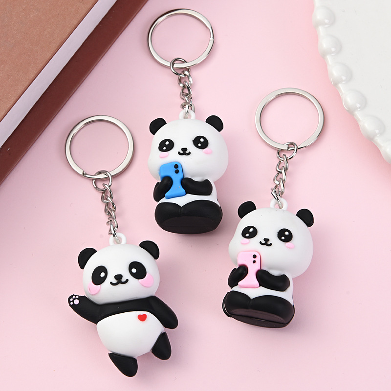 Cute Cartoon Couple Panda Keyc - Women'S Accessories Gift Ideas ulasan dan harga