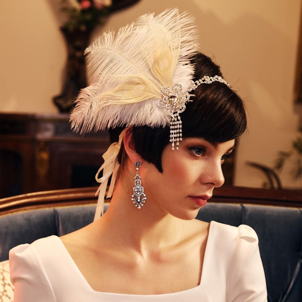 Vintage Feather Headband Sequi - Women'S Accessories In The 1920S ulasan dan harga