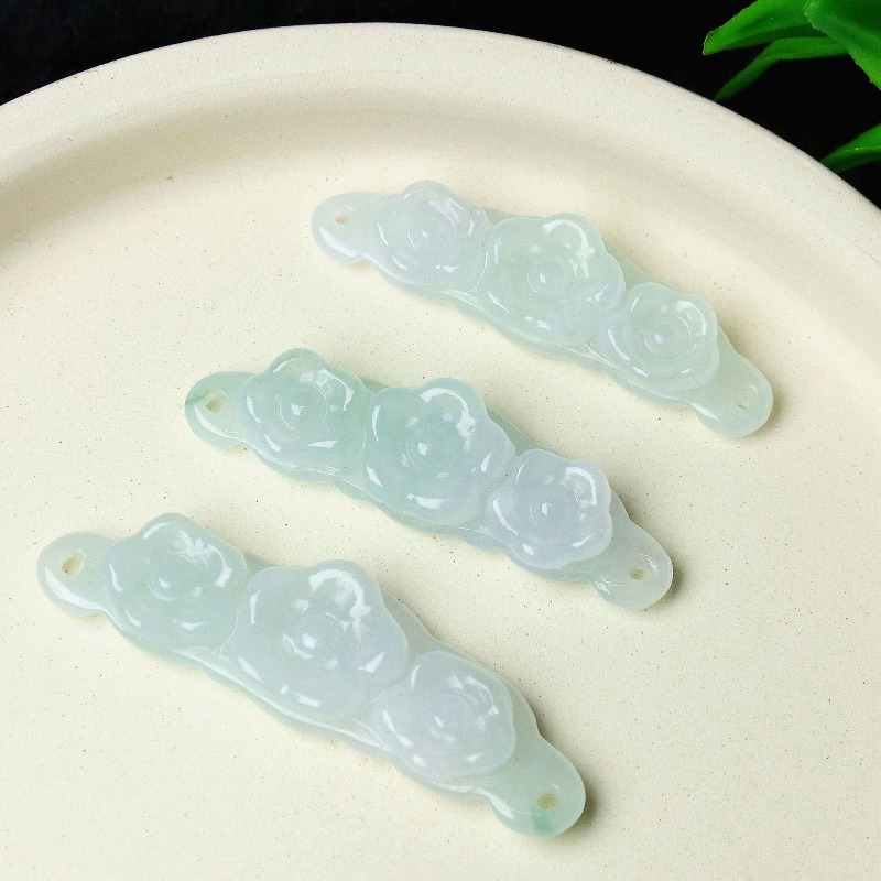 1pc Natural Jadeite Emerald Fl - Women'S Accessories And Jewelry ulasan dan harga