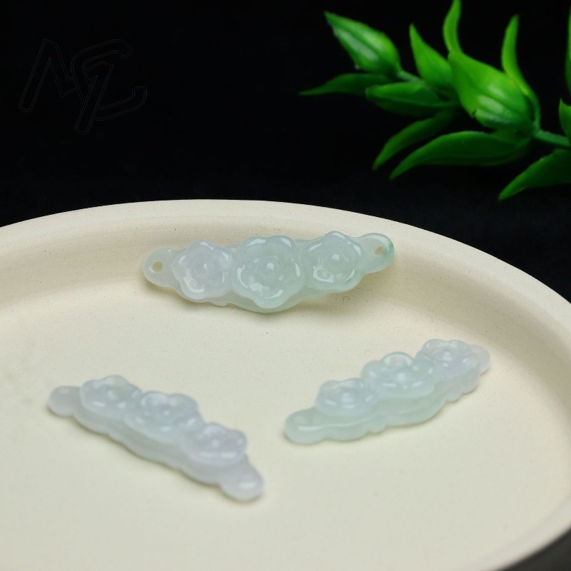 1pc Natural Jadeite Emerald Fl - Women'S Accessories And Jewelry ulasan dan harga