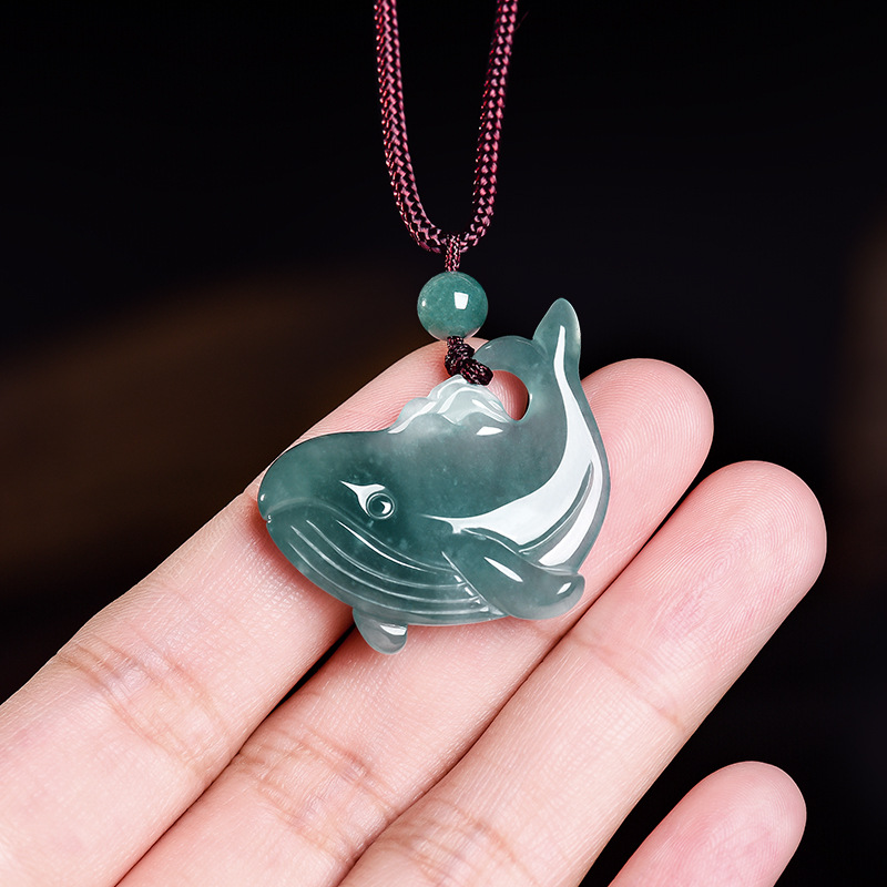 Natural Burmese Jadeite Whale  - Women'S Accessories And Jewelry ulasan dan harga