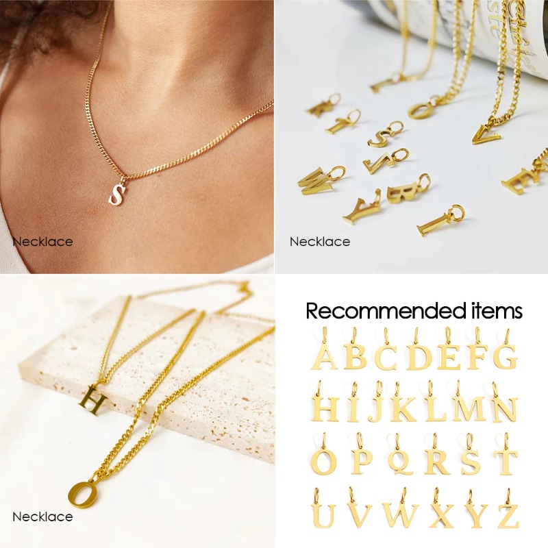 DIY Cut English Alphabet Neckl - Women Accessories Name In English ulasan dan harga