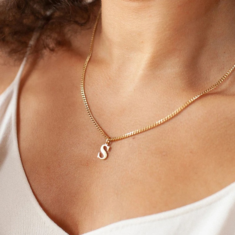 DIY Cut English Alphabet Neckl - Women Accessories Name In English ulasan dan harga