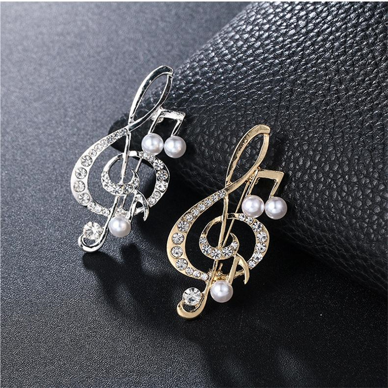 1Pc Elegant Musical Note Brooc - Women'S Accessories Gift Ideas ulasan dan harga
