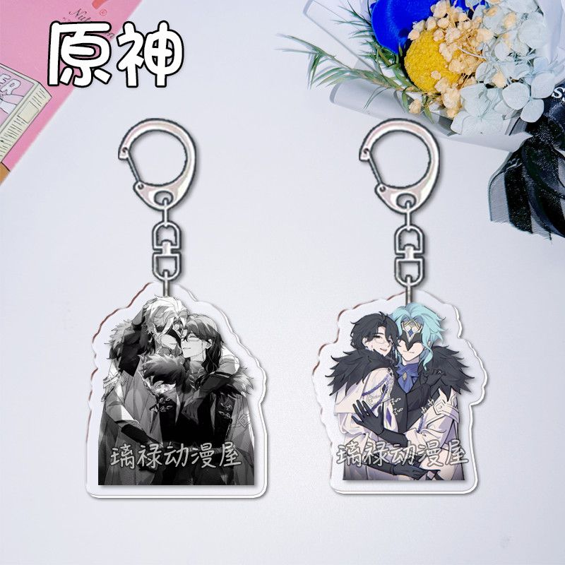 2pcs Genshin Impact  Keychains - Women'S Accessories And Jewelry ulasan dan harga