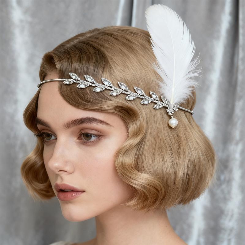 1920s Flapper Feather Headband - Women'S Accessories In The 1920S ulasan dan harga