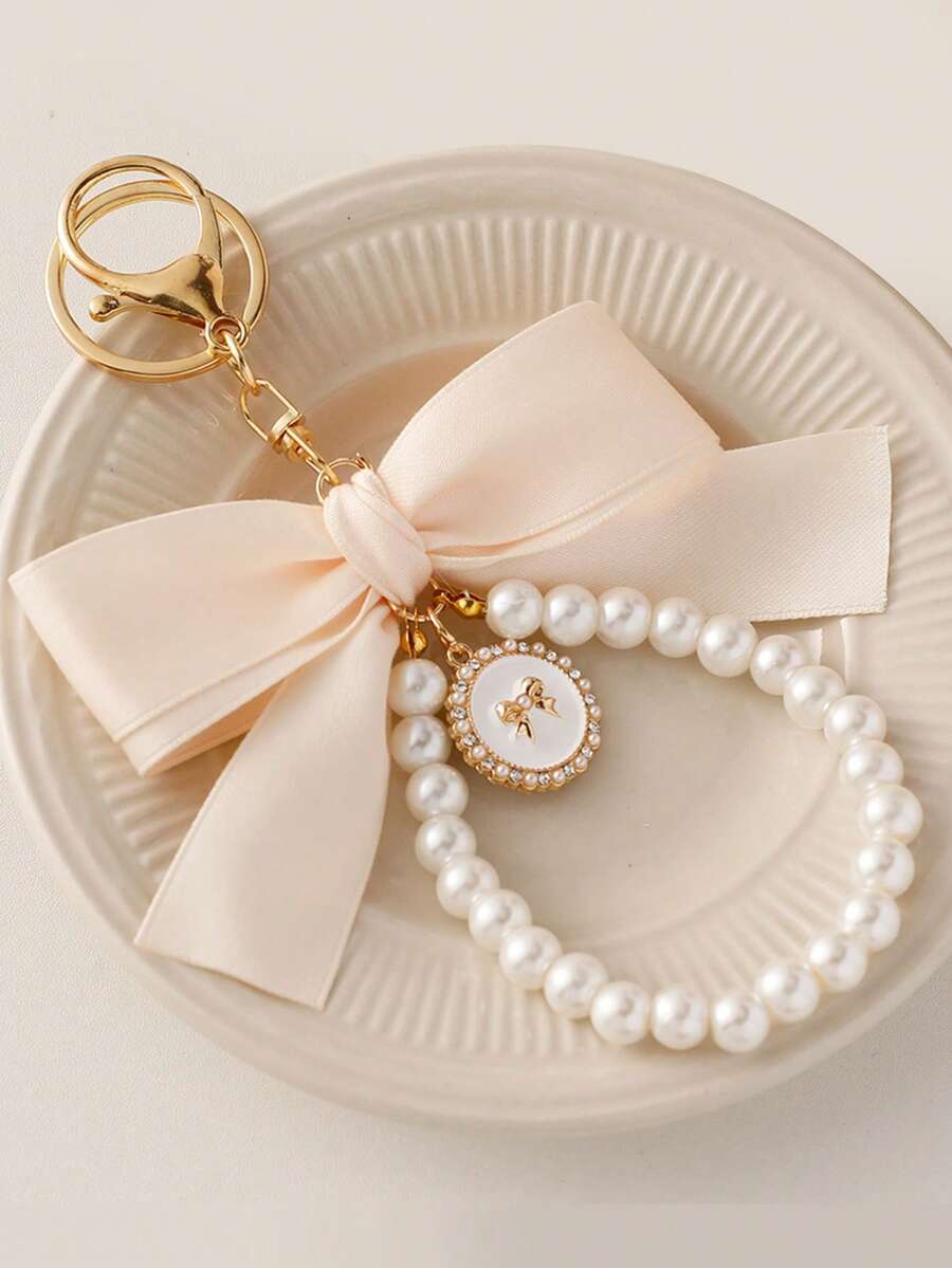 1pc Bow Knot Woven Keychain, F - Women'S Accessories Gift Ideas ulasan dan harga