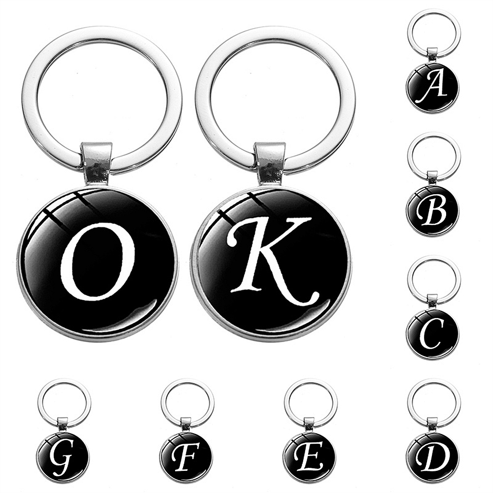A-Z Initial Name Keychain For  - Women Accessories Name In English ulasan dan harga