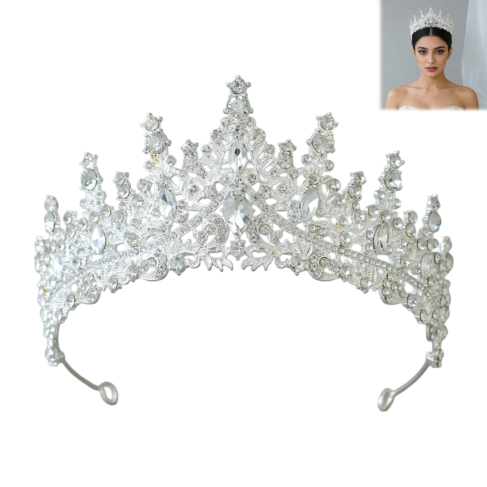 Bridal Headpiece Sparkling Rhi - Women'S Accessories And Jewelry ulasan dan harga