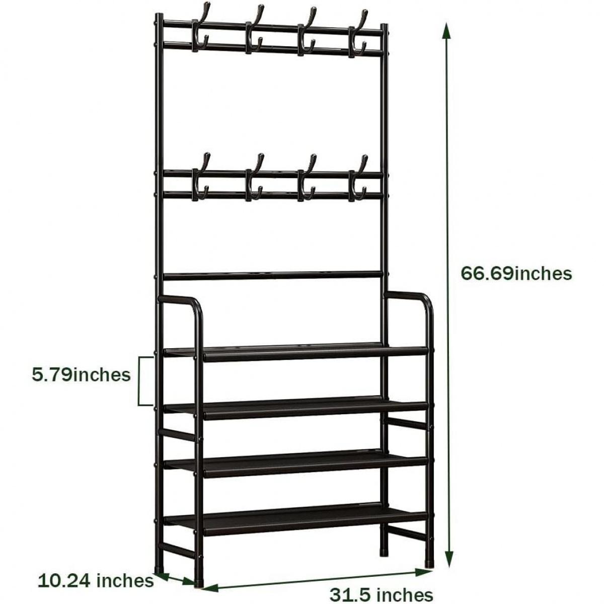 SUOERNUO Metal 4-Tier Shoe Rac - Women'S Accessories Rack Room Shoes ulasan dan harga